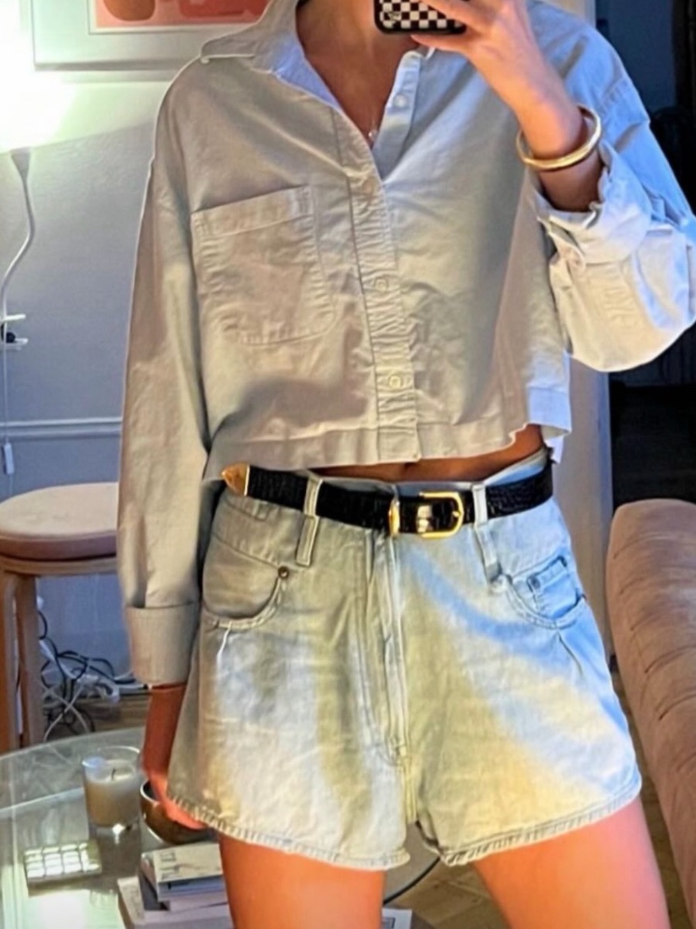 R13 Light Wash Denim Women’s Shorts